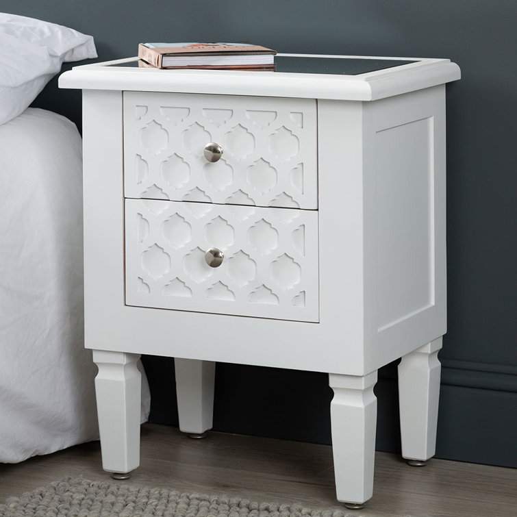 Small table with drawers deals for bedroom